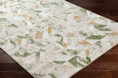Gonca Green Geometric Area Rug - Ornate Home