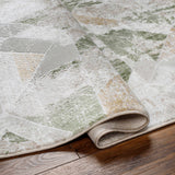 Gonca Green Geometric Area Rug - Ornate Home