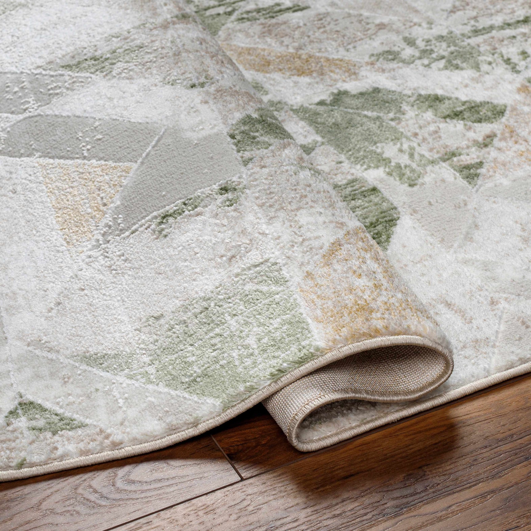 Gonca Green Geometric Area Rug - Ornate Home