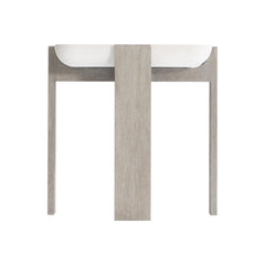 Gooding Sand Grey/Flint Side Table - Ornate Home