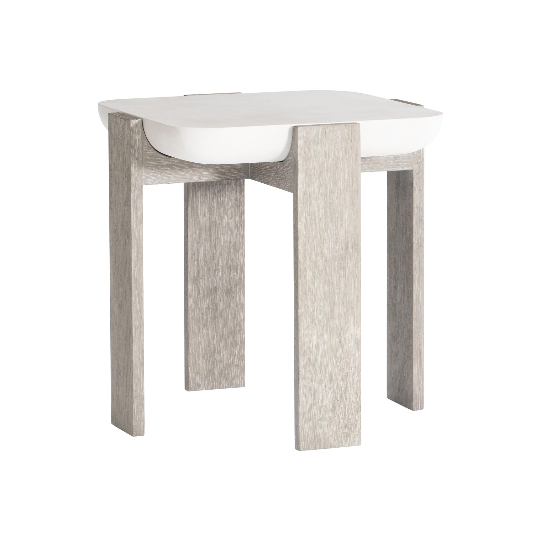 Gooding Sand Grey/Flint Side Table - Ornate Home