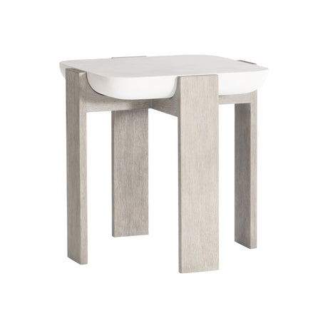 Gooding Sand Grey/Flint Side Table - Ornate Home