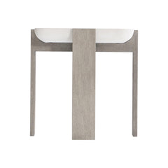 Gooding Sand Grey/Flint Side Table - Ornate Home