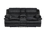 Goodland Black Double Reclining Loveseat - Ornate Home