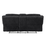 Goodland Black Double Reclining Loveseat - Ornate Home