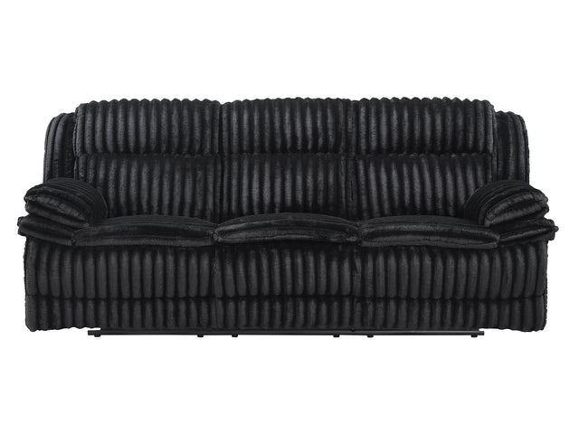 Goodland Black Double Reclining Sofa - Ornate Home