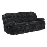 Goodland Black Double Reclining Sofa - Ornate Home