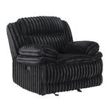 Goodland Black Glider Reclining Chair - Ornate Home