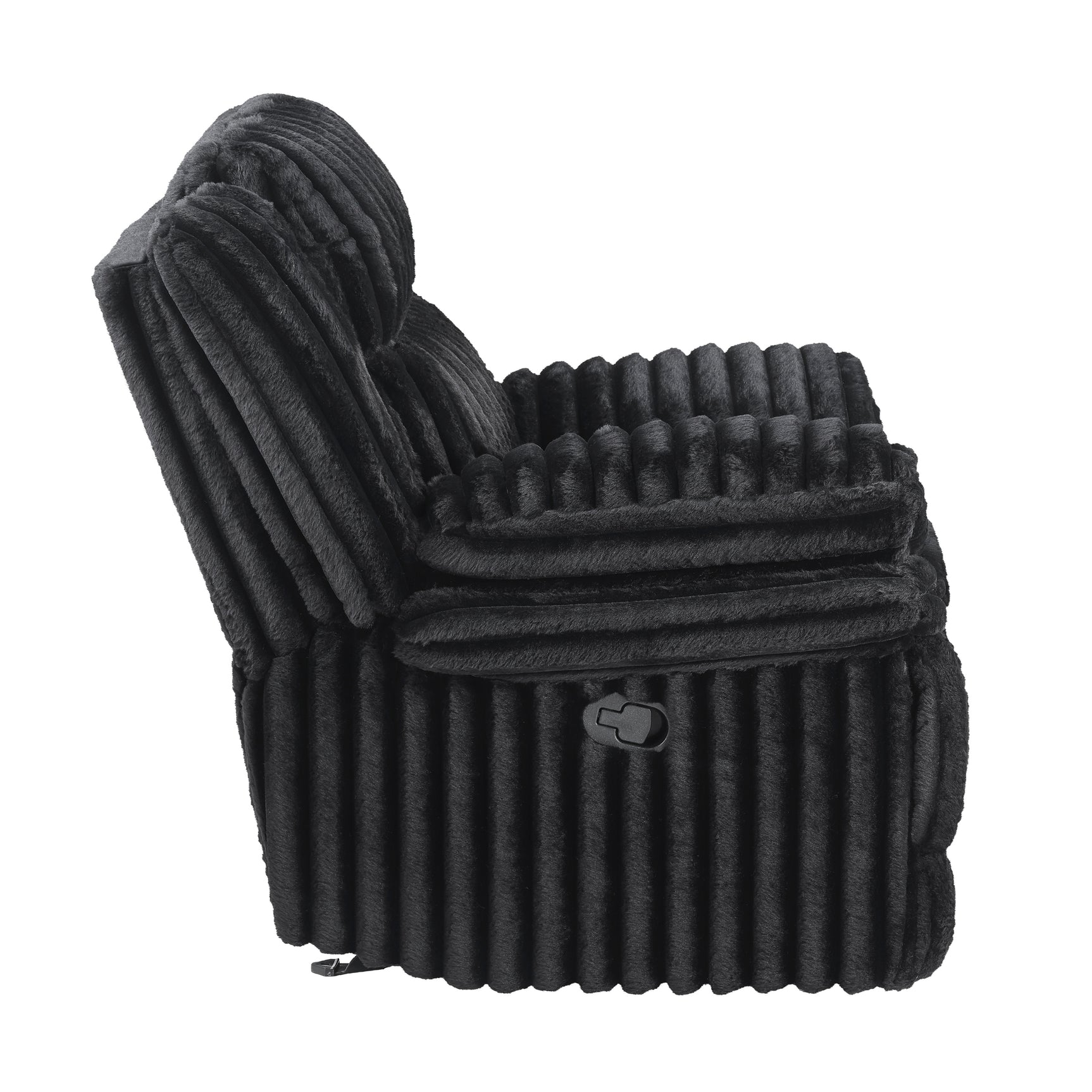 Goodland Black Glider Reclining Chair - Ornate Home