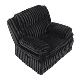 Goodland Black Glider Reclining Chair - Ornate Home