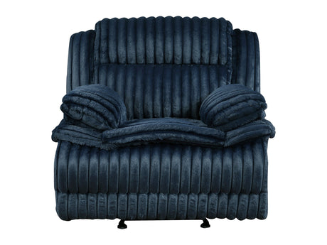Goodland Blue Glider Reclining Chair - Ornate Home