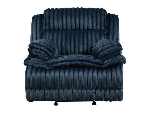 Goodland Blue Glider Reclining Chair - Ornate Home