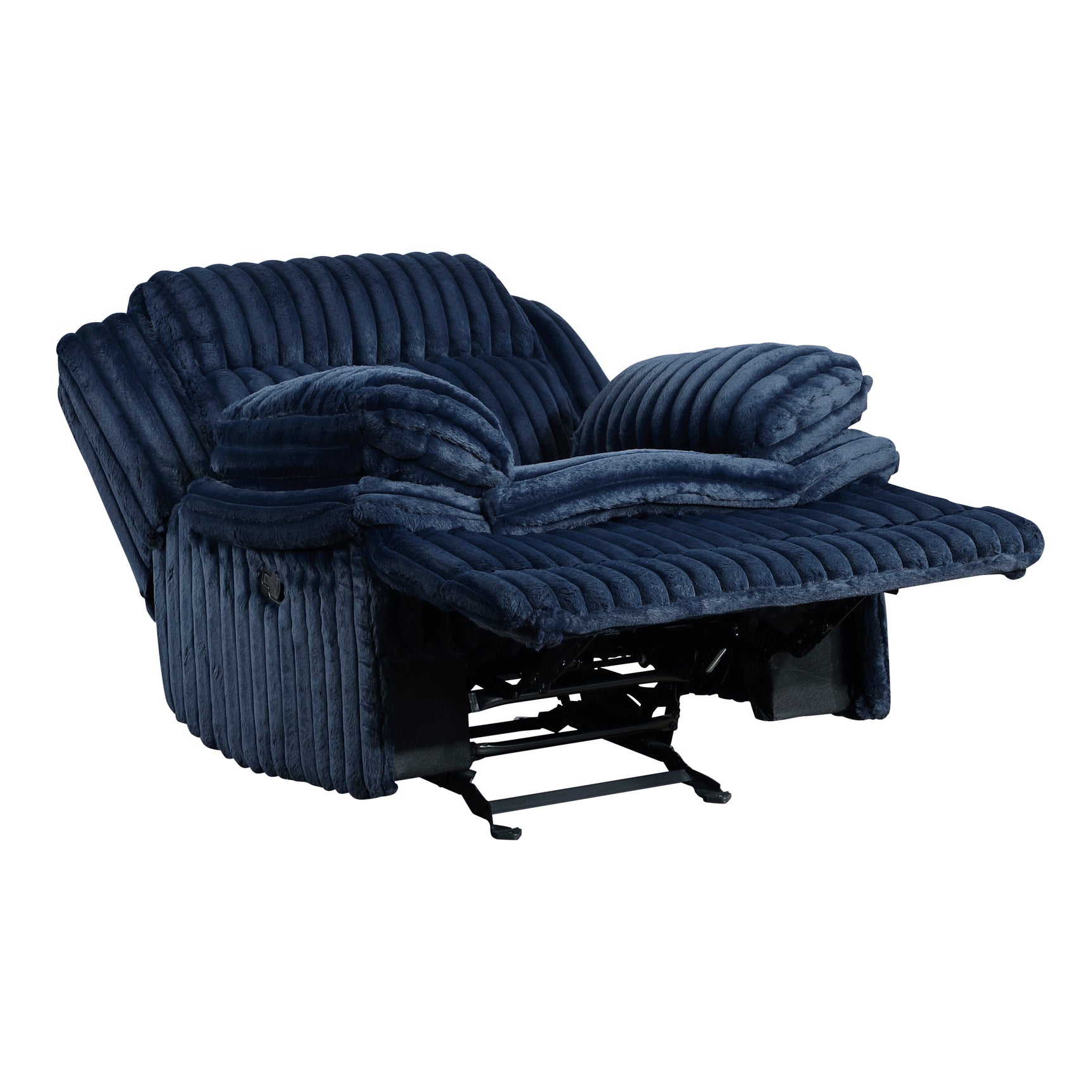 Goodland Blue Glider Reclining Chair - Ornate Home