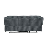 Goodland Dark Gray Double Reclining Sofa - Ornate Home