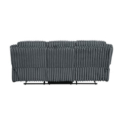 Goodland Dark Gray Double Reclining Sofa - Ornate Home