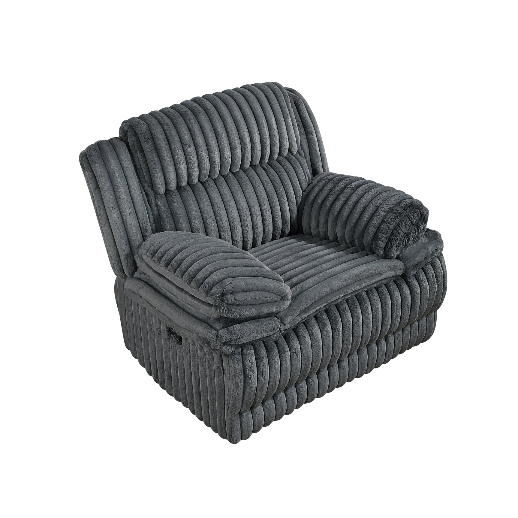Goodland Dark Gray Glider Reclining Chair - Ornate Home