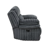 Goodland Dark Gray Glider Reclining Chair - Ornate Home