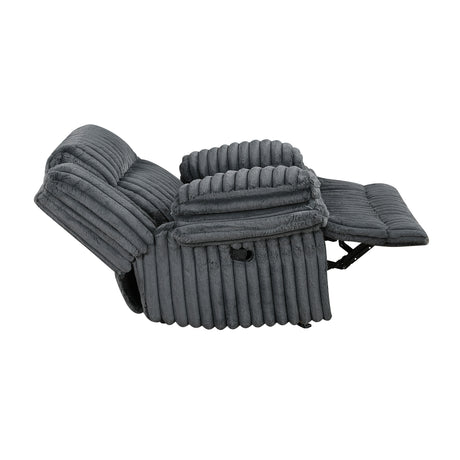 Goodland Dark Gray Glider Reclining Chair - Ornate Home