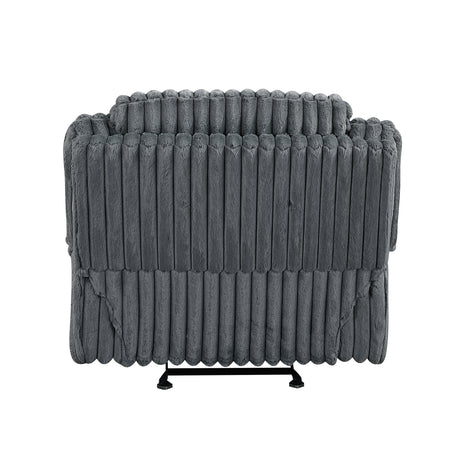 Goodland Dark Gray Glider Reclining Chair - Ornate Home