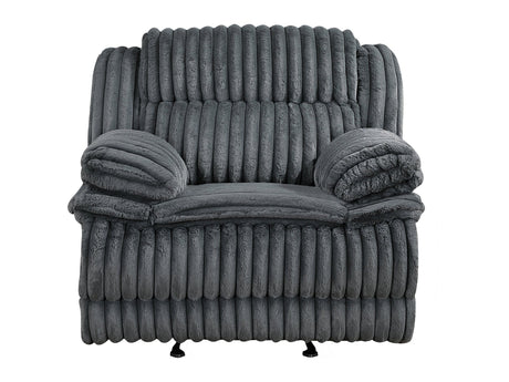 Goodland Dark Gray Glider Reclining Chair - Ornate Home