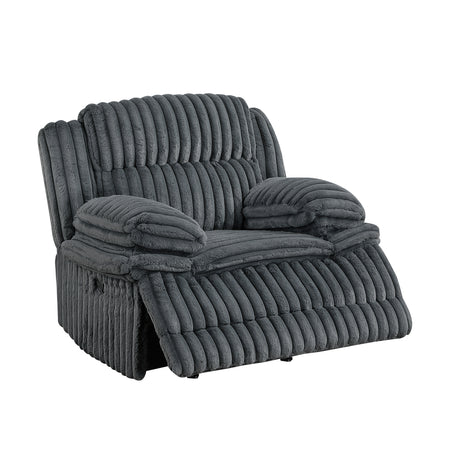 Goodland Dark Gray Glider Reclining Chair - Ornate Home