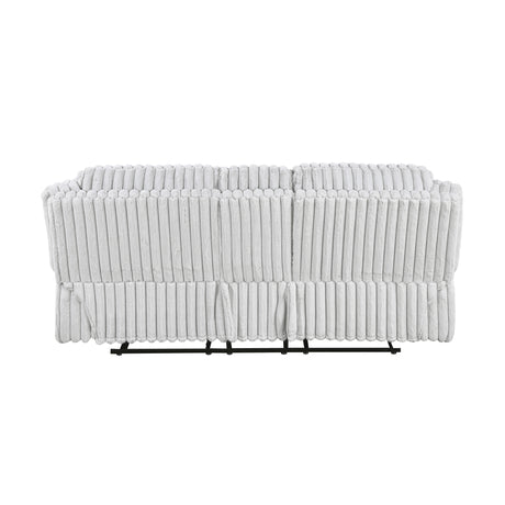 Goodland Gray Double Reclining Loveseat w/ Center Console - Ornate Home