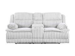 Goodland Gray Double Reclining Loveseat w/ Center Console - Ornate Home