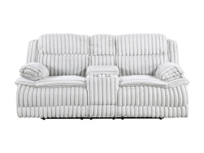 Goodland Gray Double Reclining Loveseat w/ Center Console - Ornate Home
