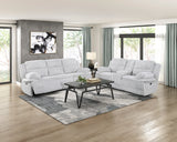 Goodland Gray Double Reclining Loveseat w/ Center Console - Ornate Home