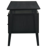 Goodson Black 64-inch 4-Drawer Double Pedestal Computer Desk - Ornate Home