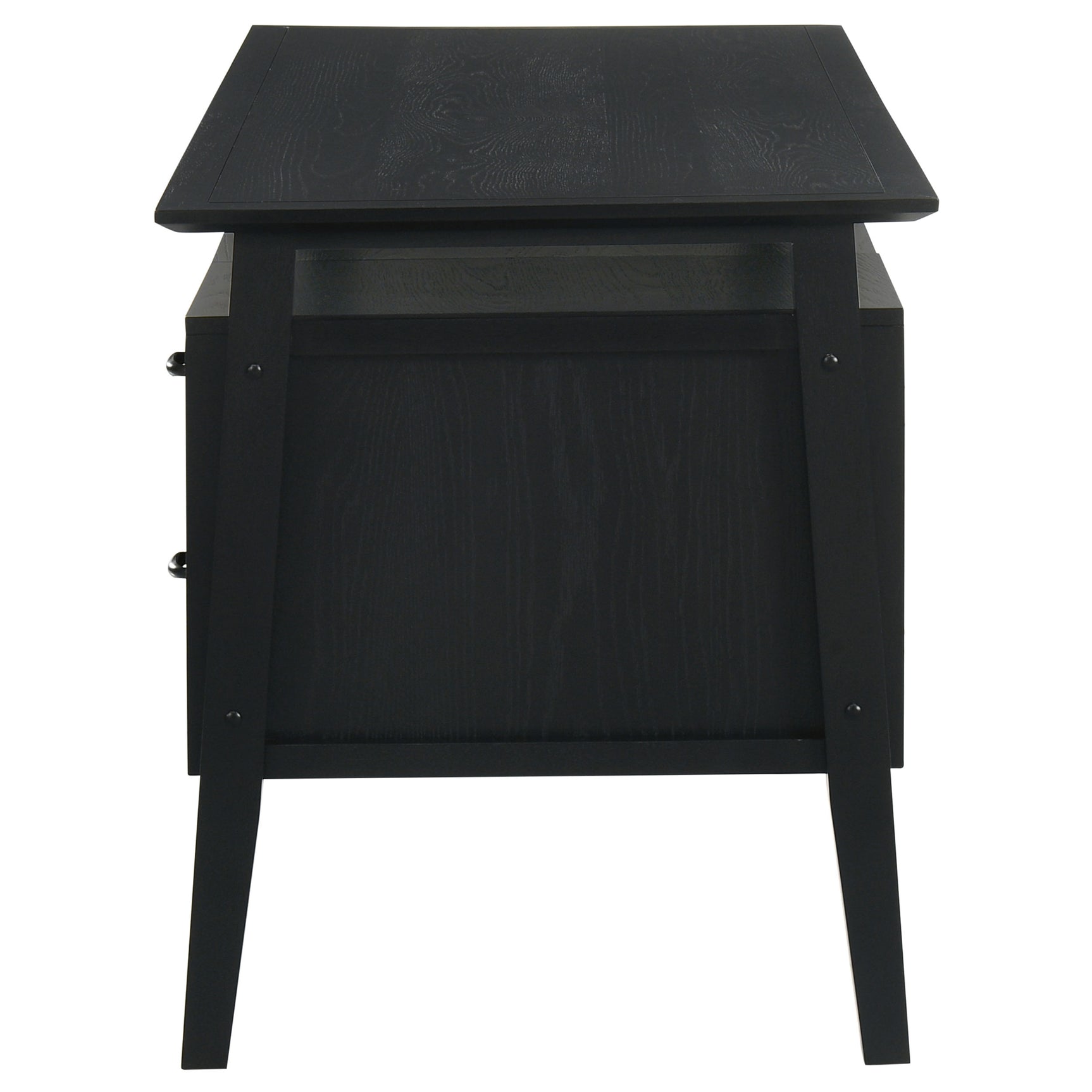 Goodson Black 64-inch 4-Drawer Double Pedestal Computer Desk - Ornate Home