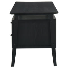 Goodson Black 64-inch 4-Drawer Double Pedestal Computer Desk - Ornate Home
