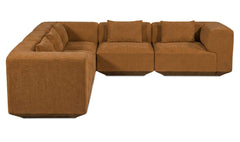 Goodwin Cognac Classic L Modular Sectional - Ornate Home