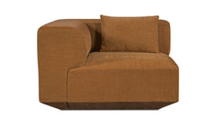 Goodwin Cognac Corner Chair - Ornate Home