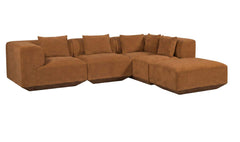 Goodwin Cognac Dream Modular Sectional - Ornate Home