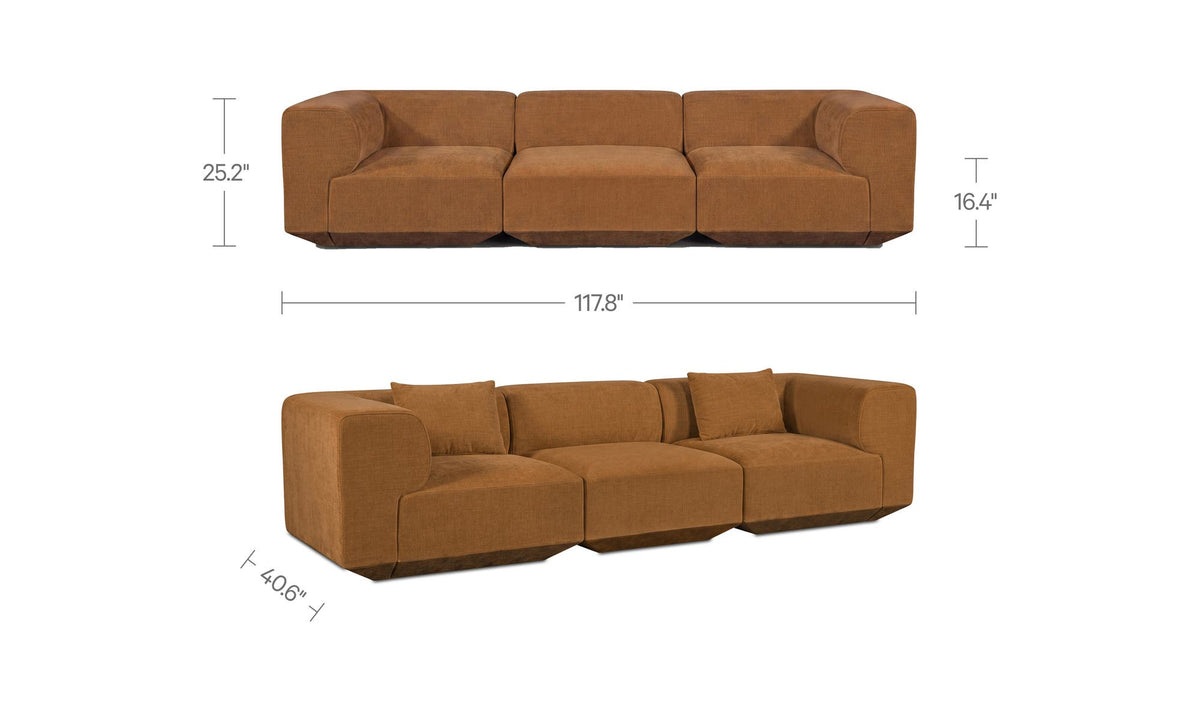 Goodwin Cognac Modular Sofa - Ornate Home