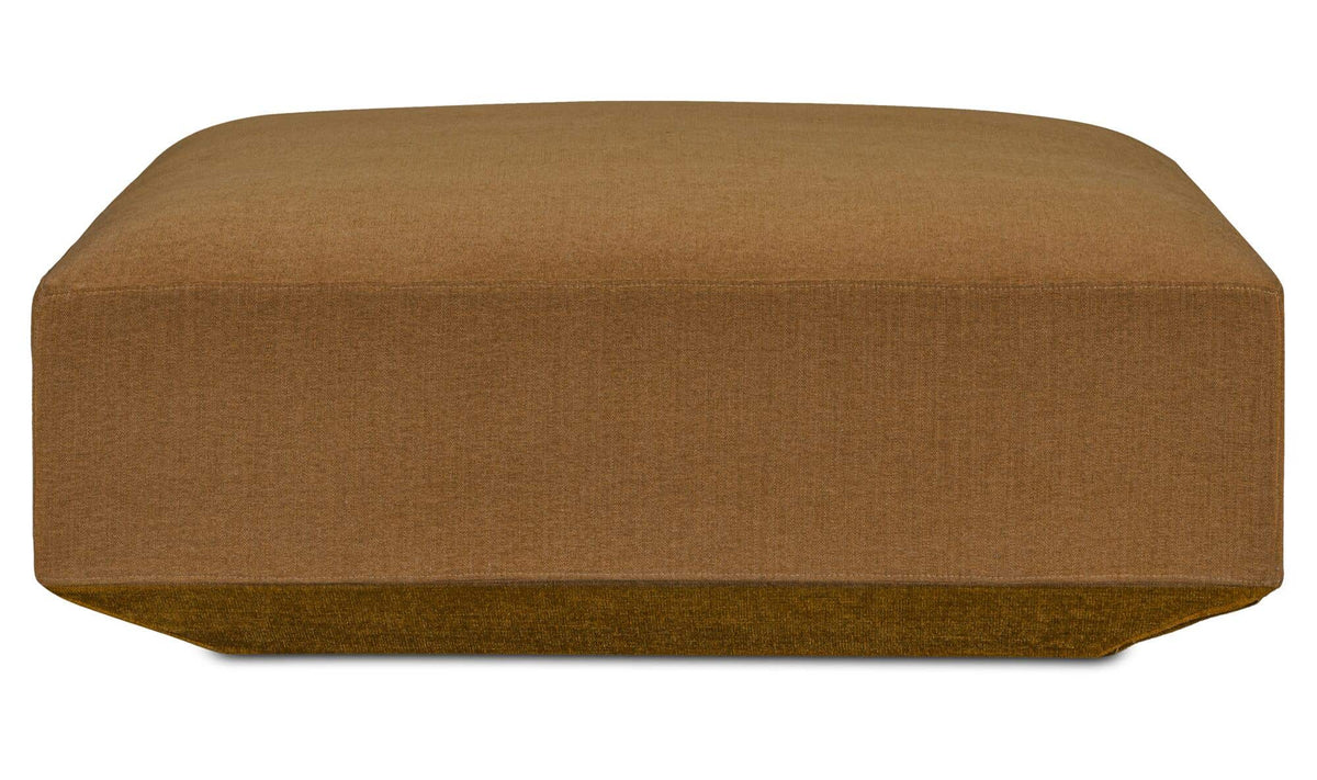 Goodwin Cognac Ottoman - Ornate Home