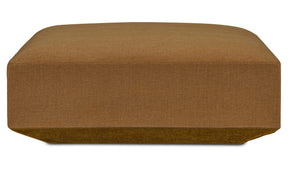 Goodwin Cognac Ottoman - Ornate Home