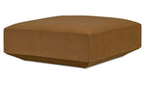 Goodwin Cognac Ottoman - Ornate Home