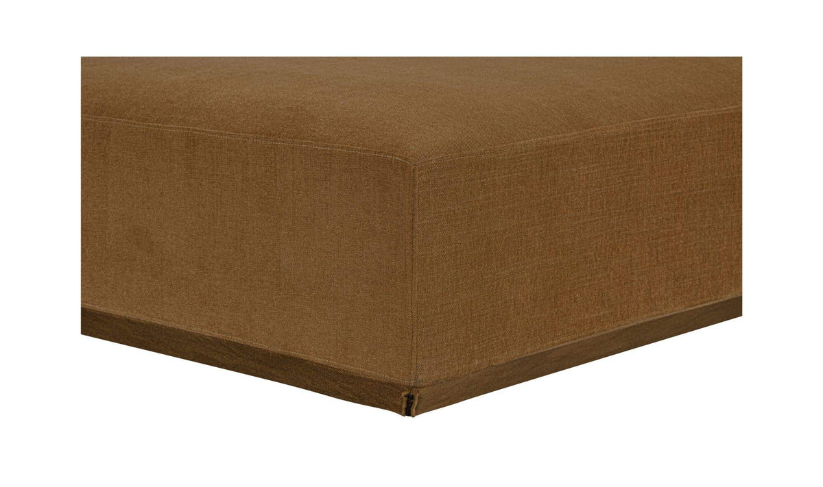 Goodwin Cognac Ottoman - Ornate Home