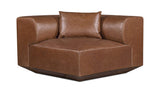 Goodwin Dark Brown Leather Corner Chair - Ornate Home