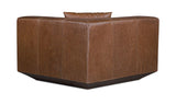Goodwin Dark Brown Leather Corner Chair - Ornate Home