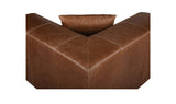 Goodwin Dark Brown Leather Corner Chair - Ornate Home