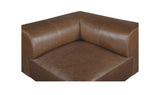 Goodwin Dark Brown Leather Corner Chair - Ornate Home