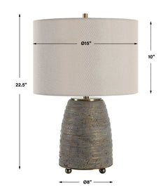 Gorda Bronze Ceramic Table Lamp - Ornate Home