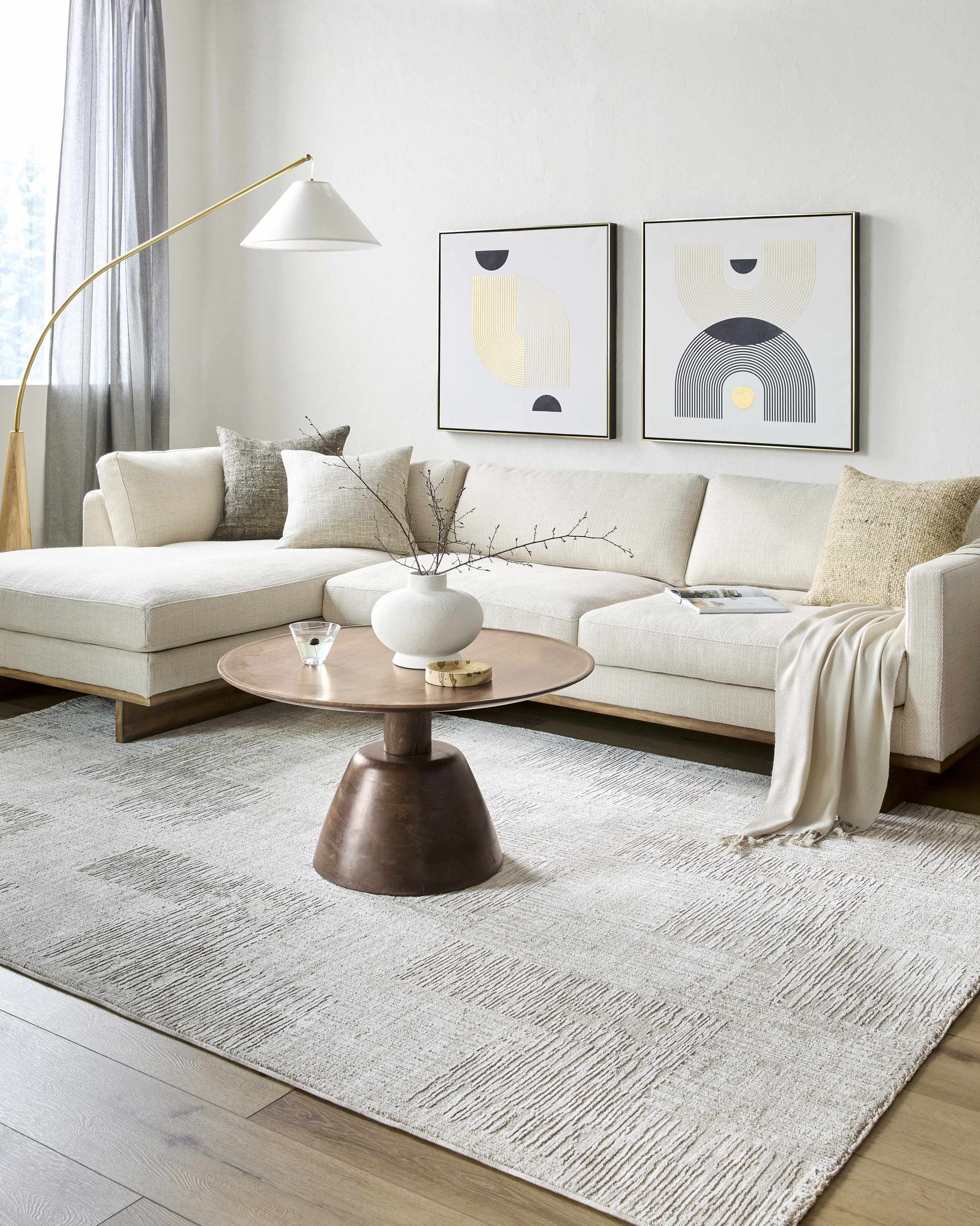 Goren Gray Area Rug - Ornate Home