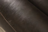 Gorgius Espresso Top Grain Leather Match Power Loveseat - Ornate Home