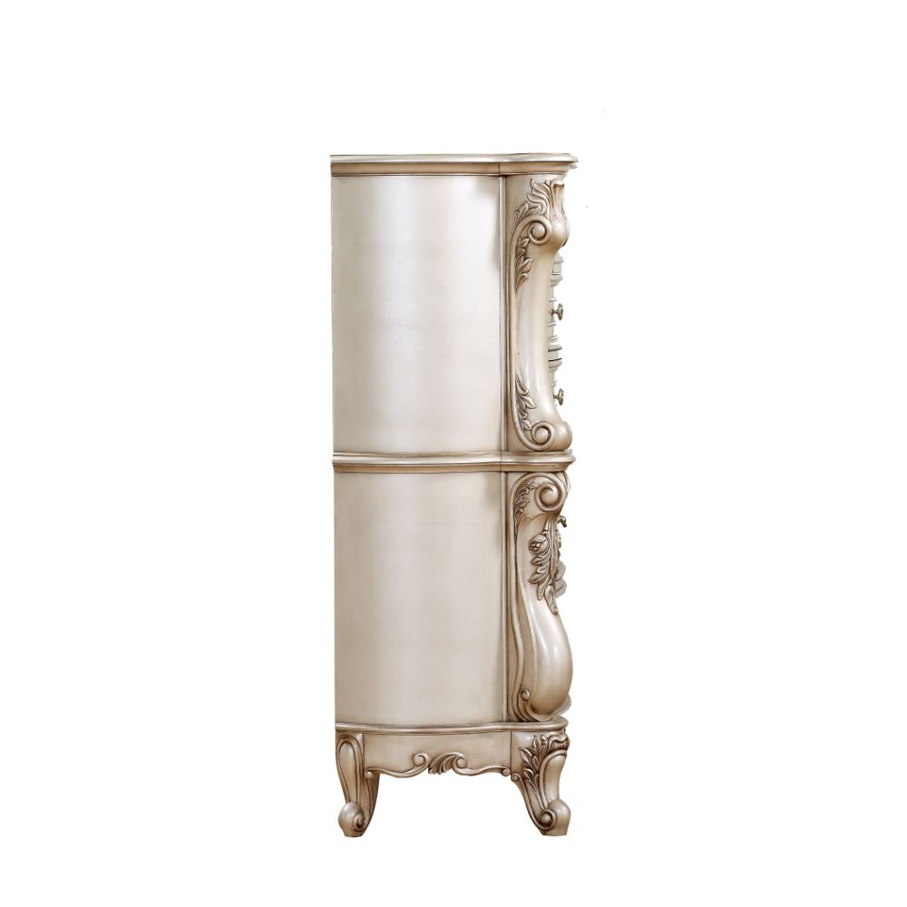 Gorsedd Antique White Chest - Ornate Home