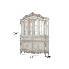Gorsedd Antique White Hutch & Buffet - Ornate Home