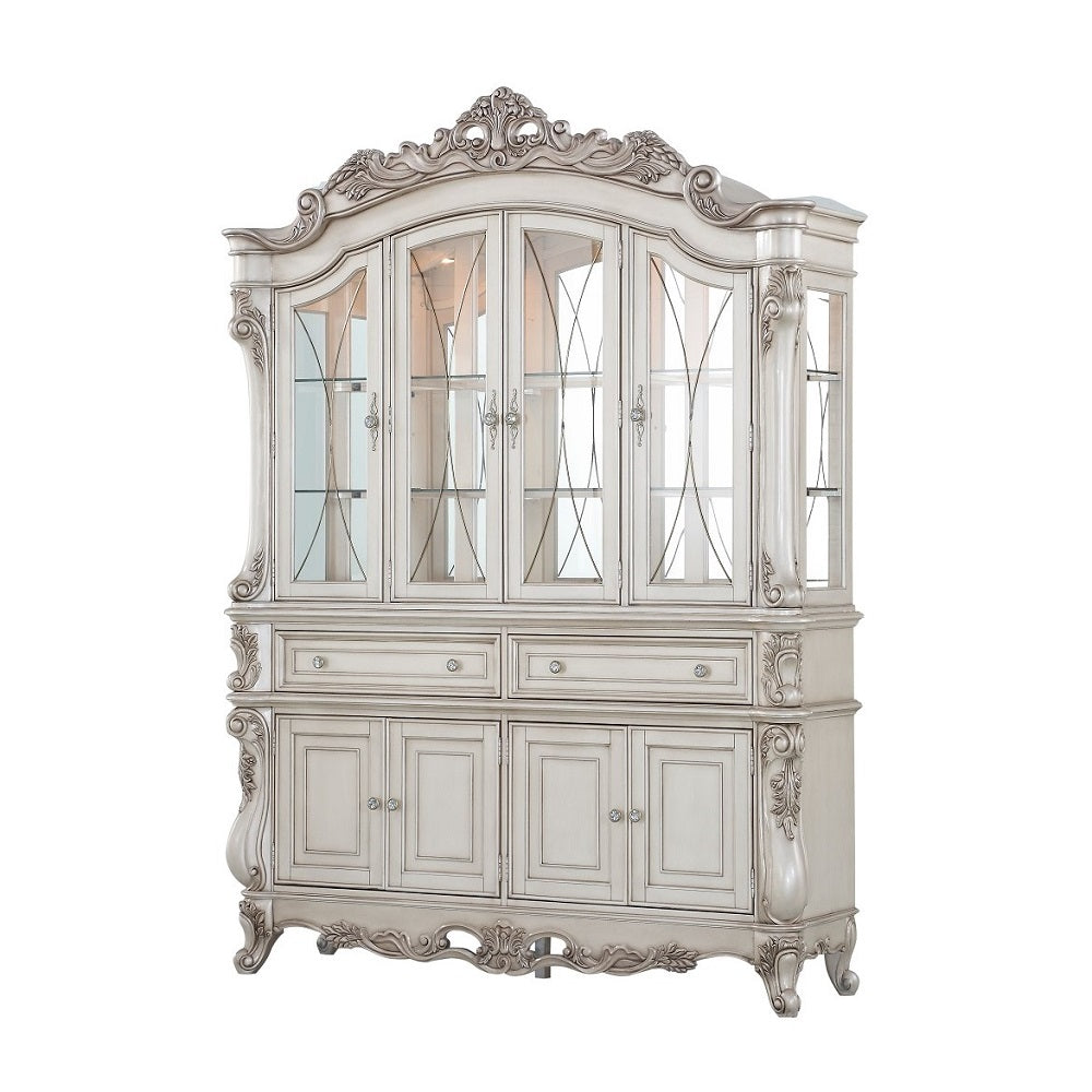 Gorsedd Antique White Hutch & Buffet - Ornate Home